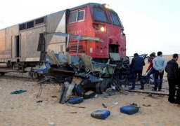 تصادم بين قطار وسيارة بخط ركاب المعمورة – رشيد