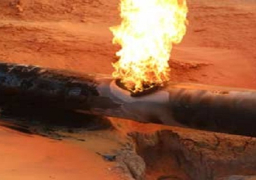 تفجير خط الغاز بمنطقة القريعة بشمال سيناء