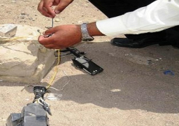 تفكيك عبوة ناسفة قبل انفجارها بطريق العريش – رفح دون وقوع اصابات