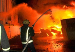 حريق هائل بمخزن ورق أسفل 4 عمارات سكنية بالعاشر من رمضان