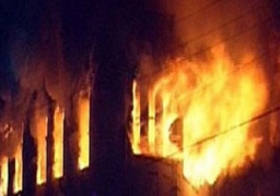 حريق هائل بمول تجاري بالغربية