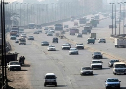 هبوط ارضي باعلى الدائري بمطقة الكنيسة بالجيزة