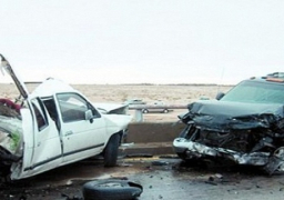 مصرع وإصابة 8 أشخاص في تصادم سيارتين على طريق مطروح – الإسكندرية