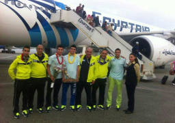 عودة منتخب مصر للاسكواش بعد فوزه ببطولة العالم