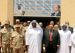 وزير الدولة الإماراتى يتفقد مشروعات المنحة بالقليوبية