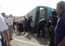 إصابة 42 شخصا فى انقلاب أتوبيس نقل عام بالغردقة بينهم 7 حالات خطرة