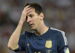 إصابة ميسي مهاجم برشلونة في مباراة فياريال