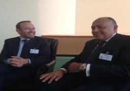 شكري يبحث مع نظيره الدنماركى العلاقات الثنائية وعددا من القضايا الإقليمية