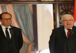 هولاند ومعصوم يدعوان في مؤتمر باريس الى تحرك دولي سريع لضرب “داعش”