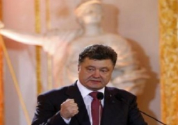 الرئيس الاوكراني يزور منطقة النزاع في شرق البلاد يوم الانتخابات الرئاسية