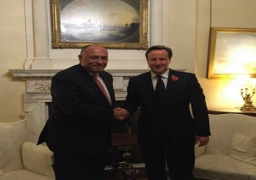 شكري يلتقى كاميرون ويؤكدان ضرورة تضافر الجهود لمواجهة الإرهاب