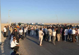 حبس 24 متهما فى حادث قطع الطريق الزراعى السريع بطوخ والتعدى على الشرطة