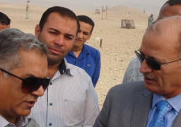 وزيرالآثار يتابع تطوير منطقة واحة هرم ميدوم ببني سويف