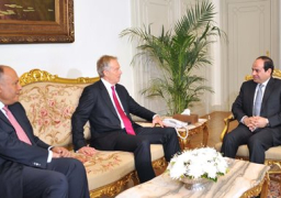 بلير: ناقشت مع الرئيس السيسى ما تشهده المنطقة من حرب على الإرهاب