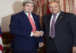 سامح شكري يلتقي نظيره كيري في لندن