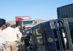 مصرع وإصابة 5 أشخاص إثر انقلاب سيارة على الطريق الصحراوي بالمنيا