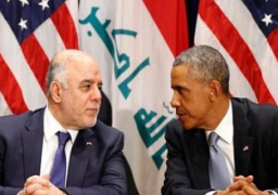 أوباما يبحث هاتفيا مع العبادى الوضع الأمنى والسياسى فى العراق