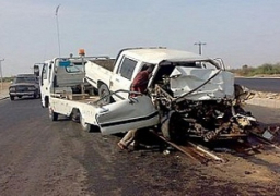 الصحة: 8 قتلى و31 مصابا في حادث تصادم على طريق الإسماعلية الصحراوي