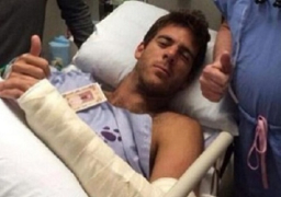 إصابة في المعصم تبعد “ديل بوترو” عن بطولة برزبين للتنس