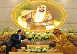 السيسي يؤكد على متانة العلاقات بين مصر والامارات.. وقام بزيارة ضريح الشيخ زايد