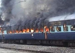 السيطرة على حريق بقطار شبين الكوم بالمنوفية