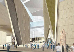 محلب يتفقد أعمال إنشاء المتحف المصري الكبير