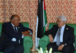 وزير الخارجية يبحث مع محمود عباس تطورات القضية الفلسطينية