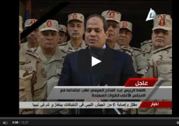 بالفيديو : الرئيس: مش هنسيب سيناء.. يا تبقى للمصريين يا نموت”