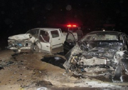 مصرع 10 أشخاص وإصابة 15 آخرين فى حادث تصادم مروع على طريق سوهاج البحر الأحمر