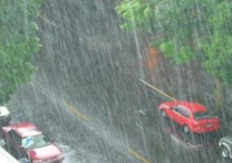 أمطار غزيرة على محافظة دمياط صباح اليوم