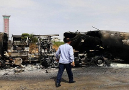 داعش تستهدف مطار الأبرق الدولي شرق ليبيا بصواريخ جراد