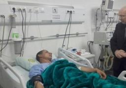 عدوي ووالي يزوران مصابي حادث التفجير الإرهابي في شمال سيناء