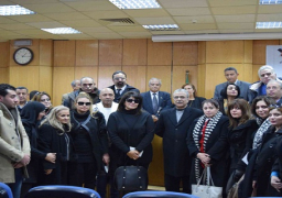 محافظ المنيا يستقبل وفد الأمم المتحدة للفنون لدعم أسر شهداء ليبيا