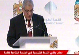 محلب يبحث مع حاكم دبى مجالات التعاون الاقتصادى ومكافحة الإرهاب