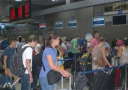 مطار الغردقة يستقبل 9 آلاف سائح على متن 46 رحلة طيران اليوم