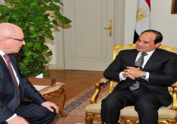 الرئيس السيسي يستقبل زعيم الأغلبية بالبرلمان الألماني