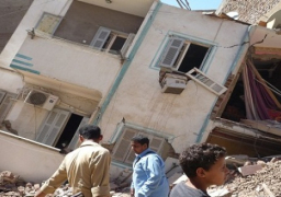 انهيار عقار من 4 طوابق بالعباسية