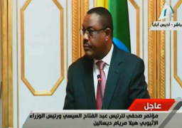 ديسالين لـ السيسي: سنعمل معكم على مواجهة الإرهاب ولا عودة للوراء