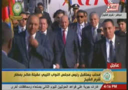 محلب يستقبل رئيس مجلس النواب الليبى وحاكم إمارة الفجيرة بمطار شرم الشيخ