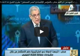 بالفيديو : كلمة رئيس الوزراء المهندس ابراهيم محلب بمحلب وإستعراض الإصلاحات الاقتصادية أمام مؤتمر شرم الشيخ