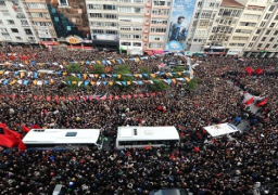 تشييع جنازة المدعى العام التركى وسط احتشاد شعبى بإسطنبول