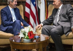 شكري يبحث مع كيري في نيويورك العلاقات الثنائية والقضايا الإقليمية