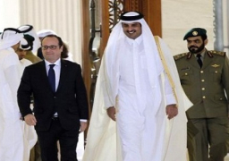 أولاند وتميم يوقعان صفقة لتوريد طائرات رافال بسبعة مليارات دولار