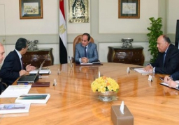 عقد الرئيس عبدالفتاح السيسي لقاءً بوزيري الخارجية والبيئة ورئيس قناة السويس