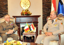 القائد العام ورئيس الأركان يلتقيان رئيس هيئة أركان الدفاع الإيطالى … لبحث أمن والاستقرار الشرق الأوسط