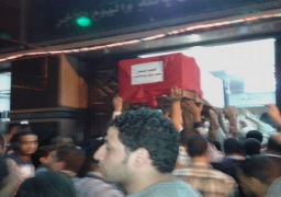 تشييع جثمان أحد قضاة ضحايا حادث شمال سيناء
