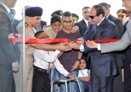 بالصور : الرئيس عبدالفتاح السيسي يفتتح عدداً من المشروعات بصحبة ذوي الاحتياجات الخاصة