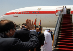 الرئيس يودع ولي عهد أبو ظبي بعد زيارة قصيرة للقاهرة