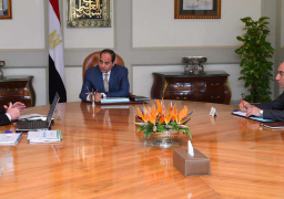 السيسى يستعرض مع وزير النقل انشاء القطار الكهربائى للعاصمة الإدارية