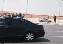 السيسي يغادر مسجد المشير بعد انتهاء مراسم الجنازة العسكرية للشهيد بركات